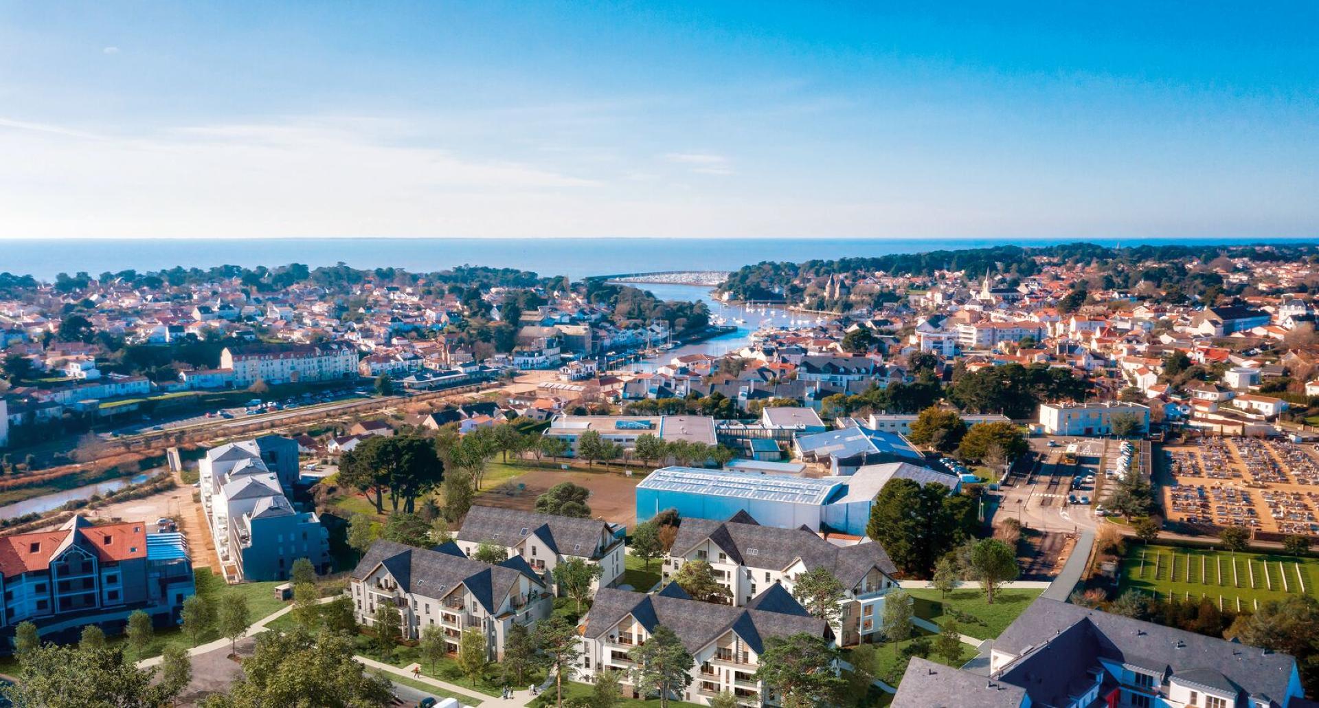 Vue aérienne Pornic